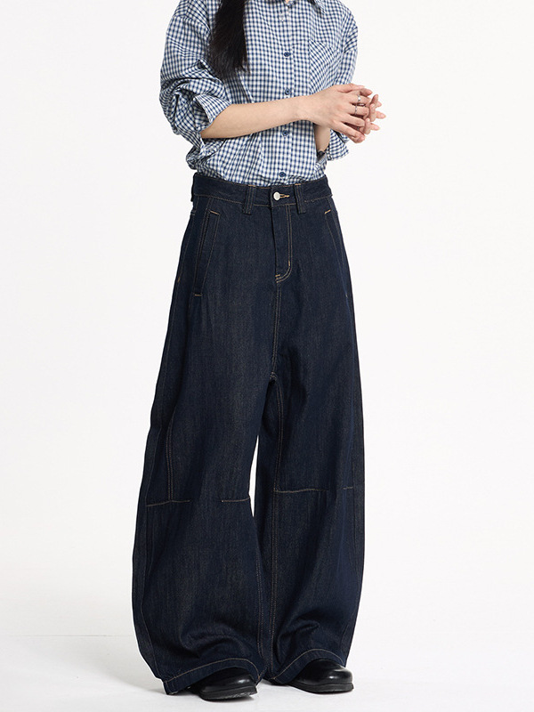 Retro Denim Wide-Leg Jeans - Image 3