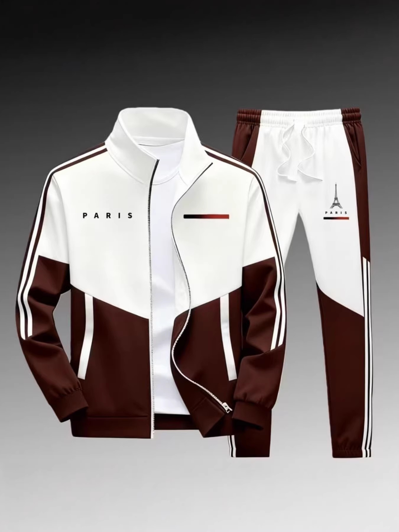 Mens Printed Jacket and Pants Set - Image 4