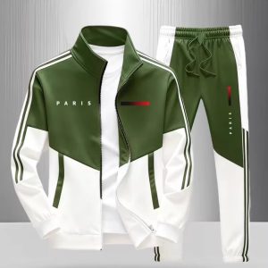Mens Printed Jacket and Pants Set