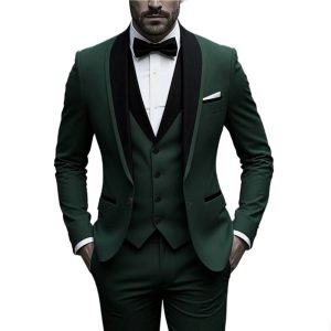 Mens Slim Fit Business Casual Suit