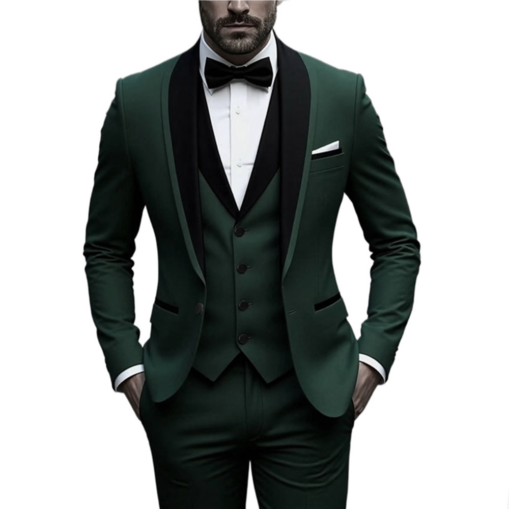 Mens Slim Fit Business Casual Suit