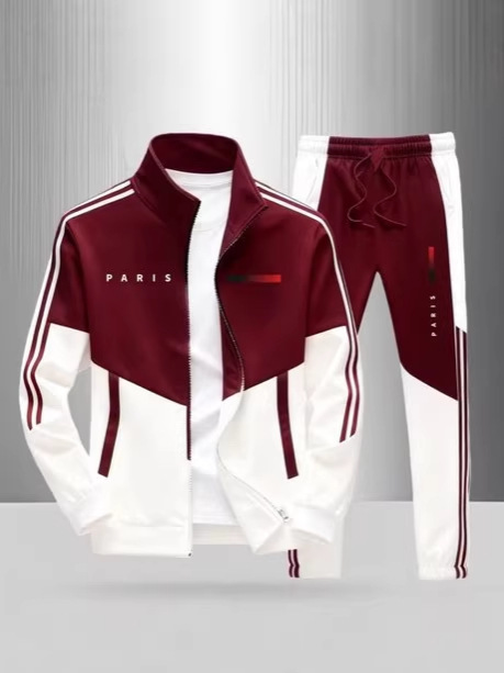 Mens Printed Jacket and Pants Set - Image 2