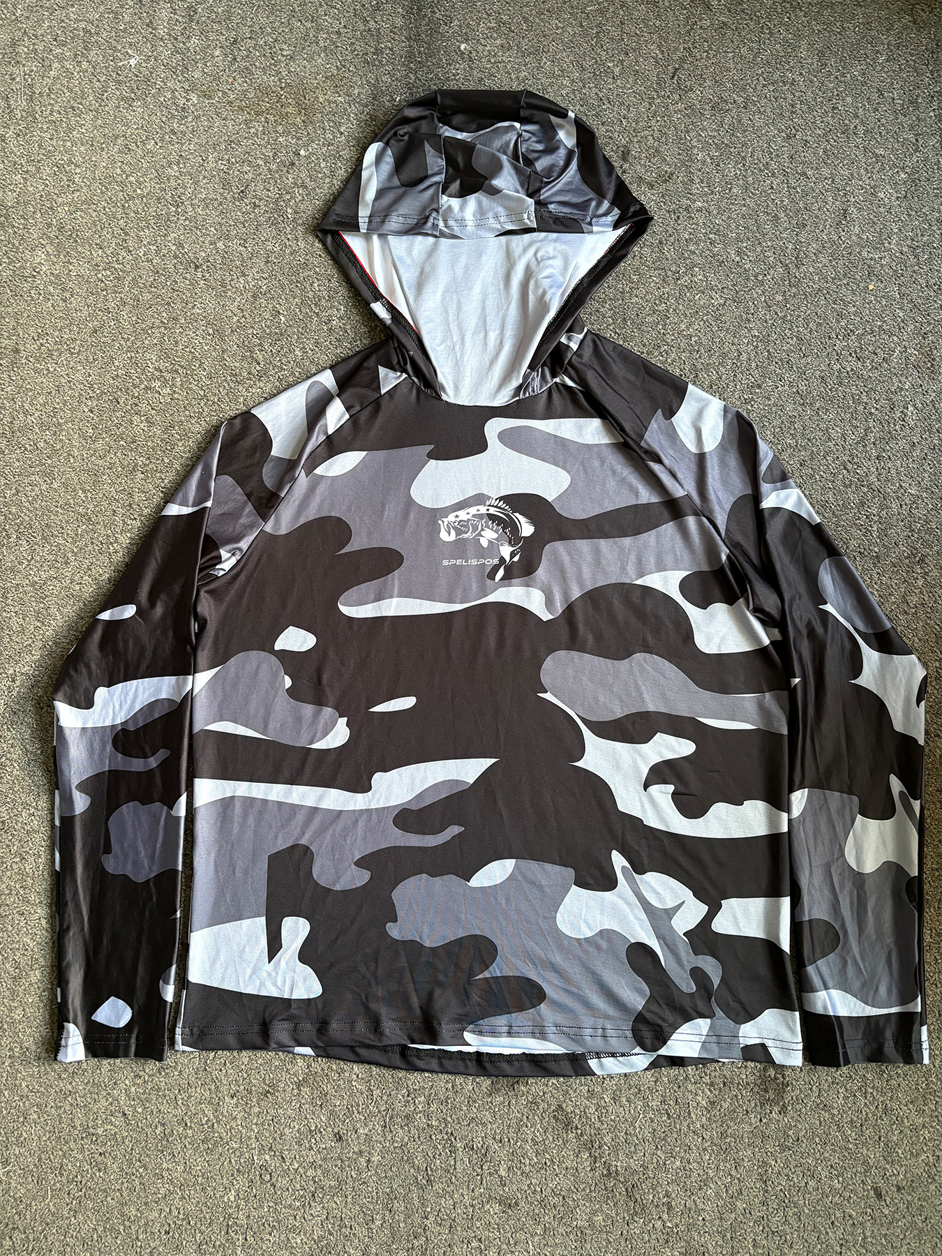 Fishing Hoodie Face Mask Neck Cover Sailing Shirt Summer Men Long Sleeve Sun Protection Hunting Jersey Camisa De Pesca Performance Fish Gear Beach Tops Wear Climbing Uniform - Image 2