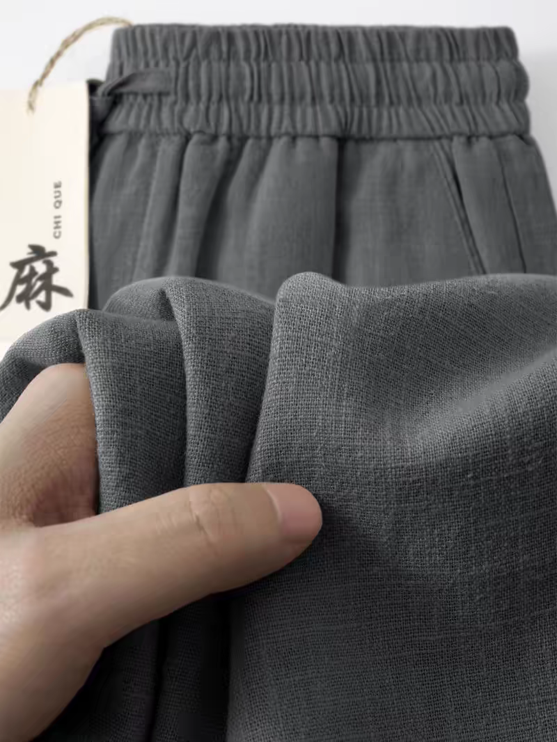 Mens Linen Casual Pants - Image 2