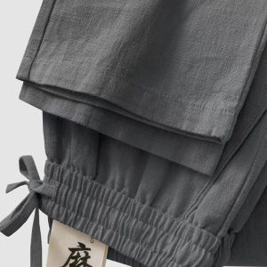 Mens Linen Casual Pants
