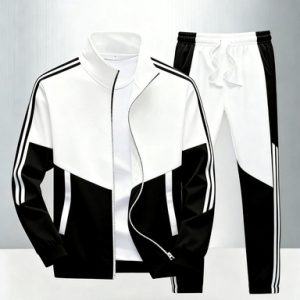 Casual Sportswear Cardigan Set