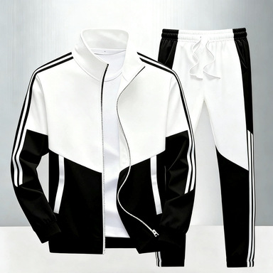 Casual Sportswear Cardigan Set