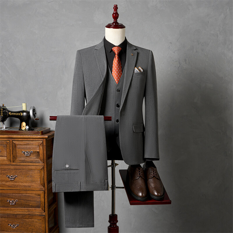 Mens Slim Fit Business Suit Set - Image 3