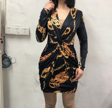 New Style Chain Twisted Party Dress - Image 5