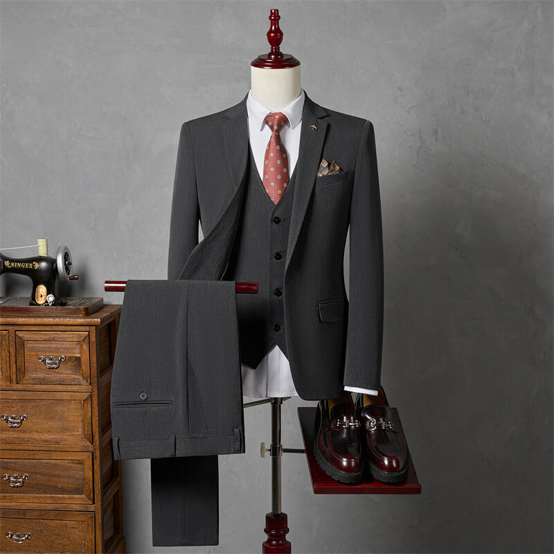 Mens Slim Fit Business Suit Set - Image 4
