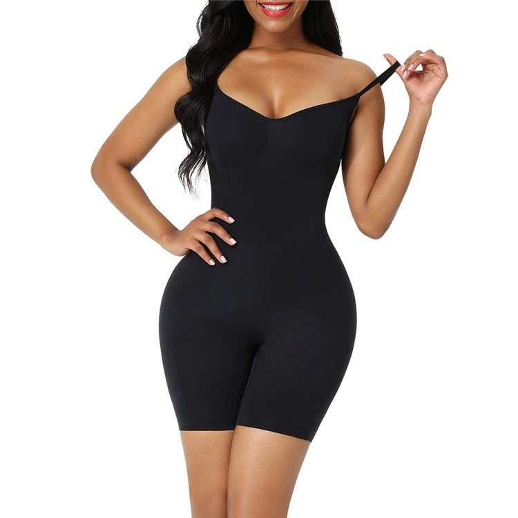 Everyday Snatched Waist Cami Shaper,Open Crotch Design,No-Roll Flat Leg Shapewear-Ultimate Tummy Control & Booty Lift Bodysuit For Women - Image 9