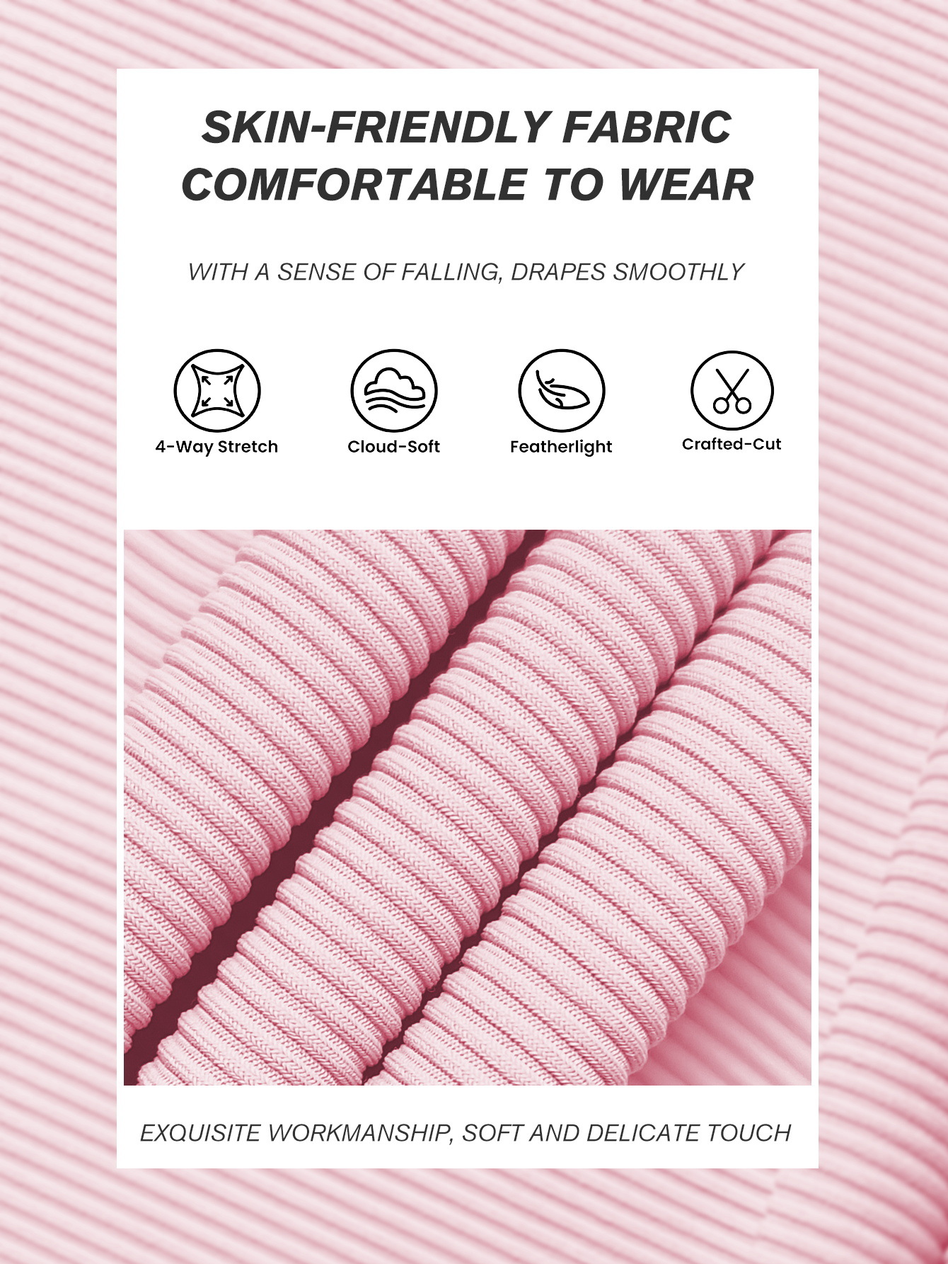 Womens Ribbed High-Waisted Sportswear Set - Image 4