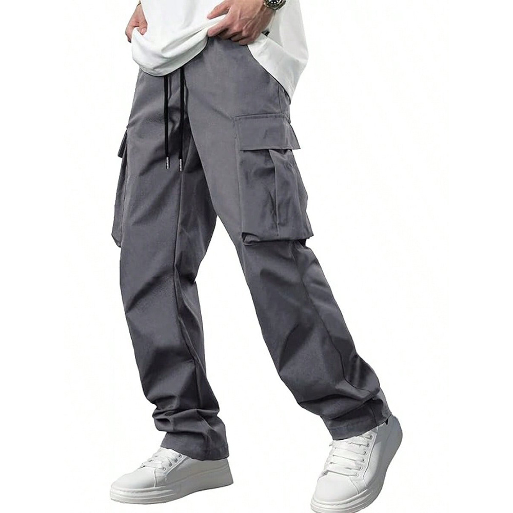 Mens Drawstring Casual Trousers - Image 2