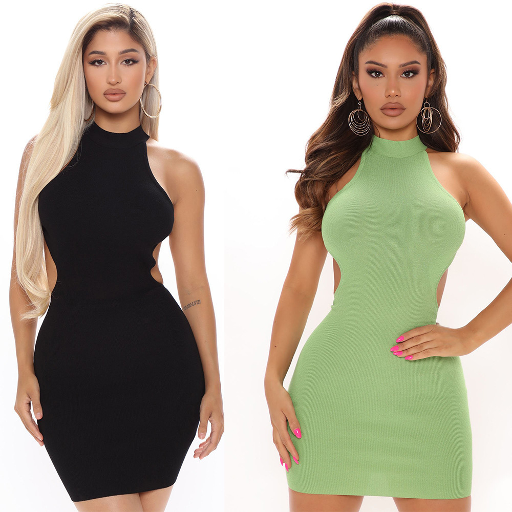 Sexy Party Green Tight Bandage Fashion Dress - Image 4