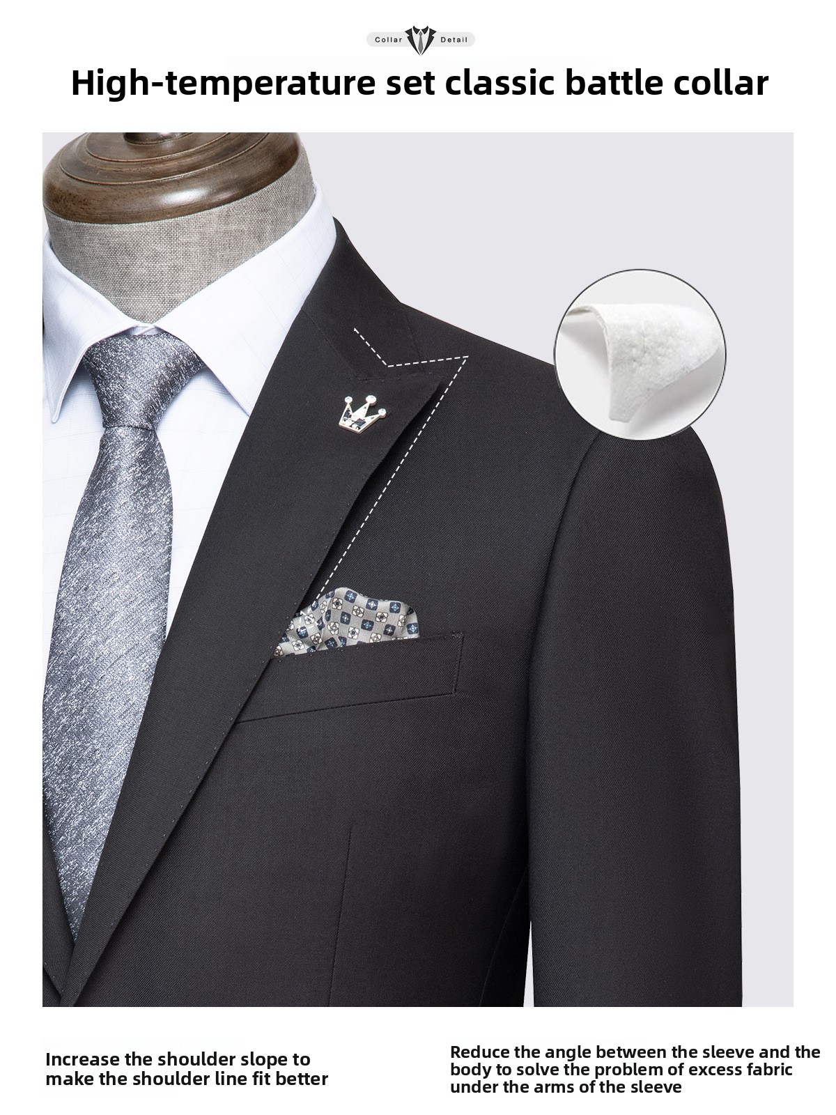 Mens Business Suit Jacket and Trousers - Image 3