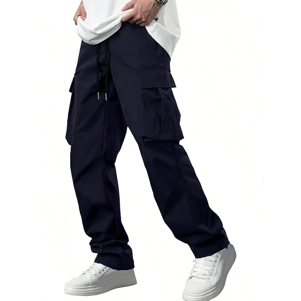 Mens Drawstring Casual Trousers - Image 4