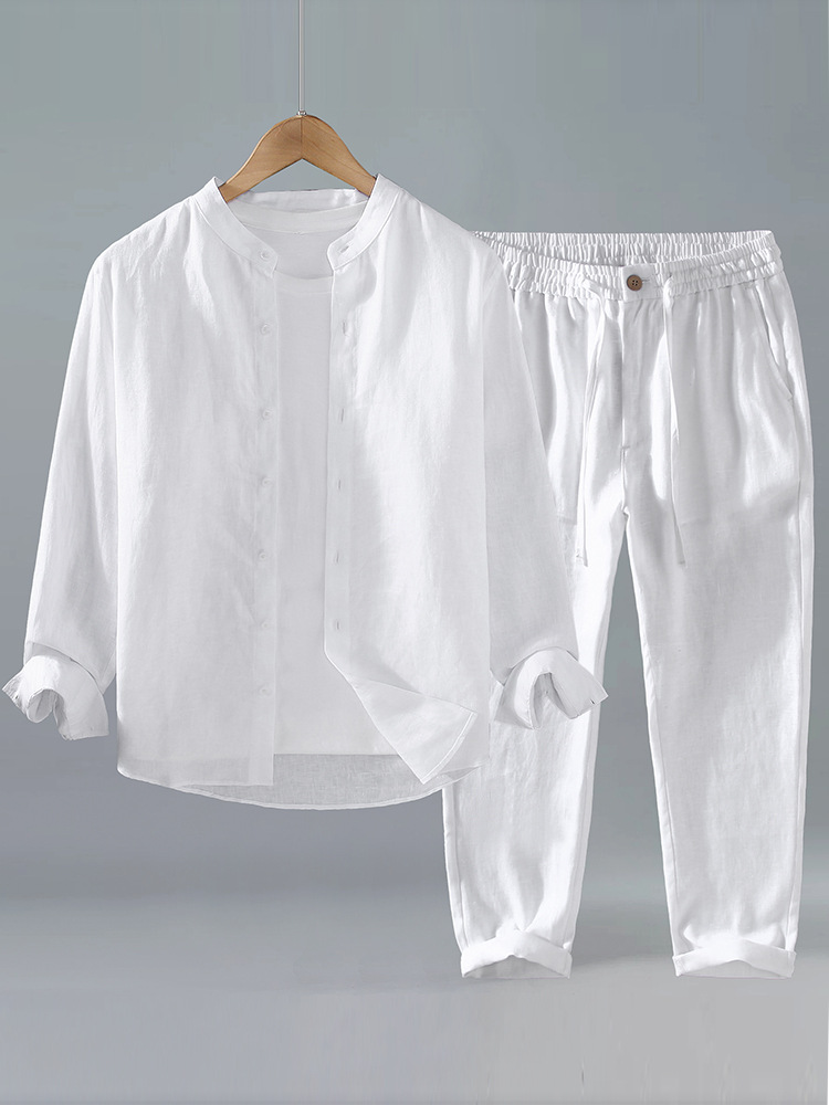 Pure Linen Relaxed Fit Two-Piece Suit