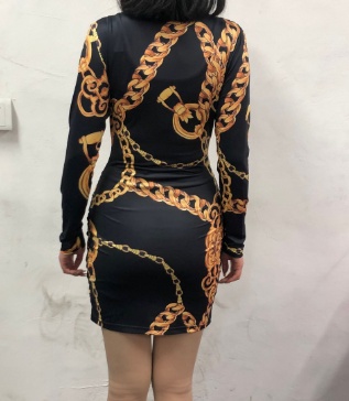 New Style Chain Twisted Party Dress - Image 2
