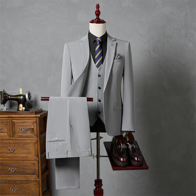 Mens Slim Fit Business Suit Set - Image 2