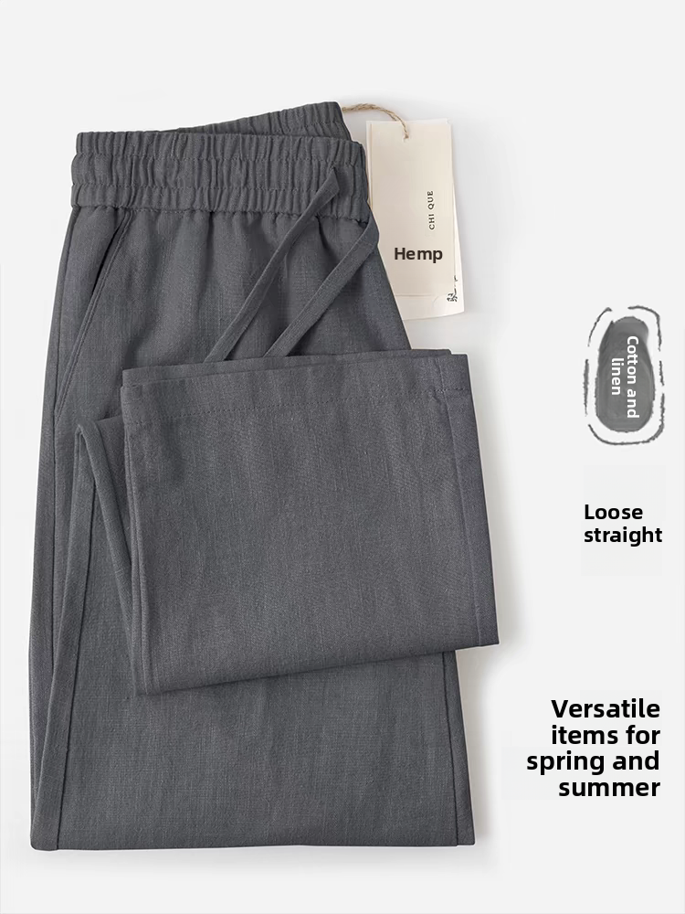 Mens Linen Casual Pants - Image 3